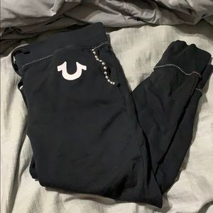 True Religion jogging pants. Fitted leg